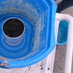 water collected in bucket